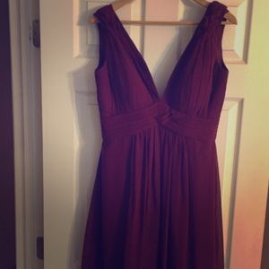 Chiffon full length A-line gown